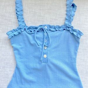 Privacy Please Langley Bodysuit in blue - size small